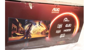 SALE OUT. AOC CU34G4 Curved 34" 3440x1440/21:9/1ms HDMI, DisplayPort, USB, Audio out | SALE OUT. AOC | CU34G4 | 34 " | Fast VA | UWQHD | 21:9 | 180 Hz | 1 ms | 3440 x 1440 pixels | 300 cd/m² | HDMI ports quantity 2 | Black | Warranty 28 month(s) | DAMAGED