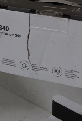 SALE OUT. Xiaomi Robot Vacuum S40 EU | Xiaomi Robot Vacuum S40 EU | Wet&Dry | 5200 mAh | Dust capacity 0.52 L | 10000 Pa | White | DAMAGED PACKAGING | 24 month(s)