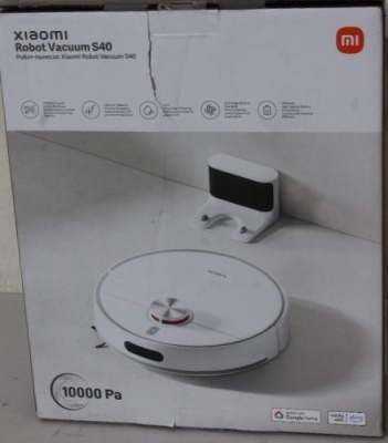 SALE OUT. Xiaomi Robot Vacuum S40 EU | Xiaomi Robot Vacuum S40 EU | Wet&Dry | 5200 mAh | Dust capacity 0.52 L | 10000 Pa | White | DAMAGED PACKAGING | 24 month(s)