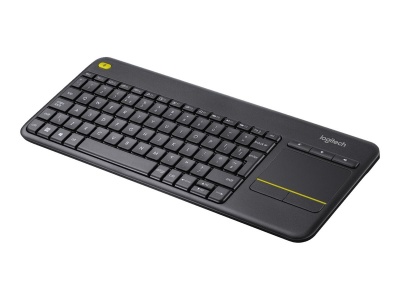 Logitech | K400 Plus | Keyboard with Trackpad | Wireless | US | Black | • Keyboard• Unifying receiver • 2 AA batteries (pre-installed)• User documentation