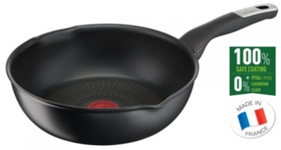 TEFAL | Multipan | G2557572 Unlimited Pan | Frying | Diameter 22 cm | Suitable for induction hob | Fixed handle | Black - Noir