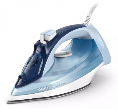 Philips | Iron | DST5030/20 | Steam Iron | 2400 W | Water tank capacity 320 ml | Continuous steam 45 g/min | Steam boost performance 180 g/min | Blue/White