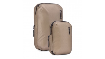 Thule | Compression Cube Set, Small/Medium | Packing Cube | Gentle Beige