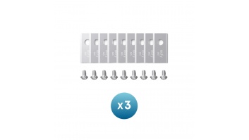 Anker Eufy Replacement Blade Set: 3x (9 Lawn Mower Blades and 9 Screws) Compatible E15/E18