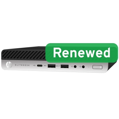 HP Renewed Grade A | EliteDesk 800 G4 | Intel Core i5 | i5-8500T | 8 GB | SSD | 256 GB | Intel UHD Graphics 630 | Wi-Fi | Windows 11 Pro