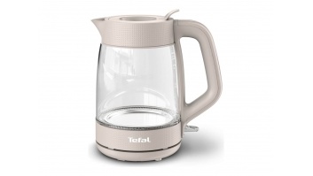 TEFAL Kettle | KO2G0BE0 | 2000 W | Electric | 1.7 L | Glass | 360° rotational base | Grey/Transparent