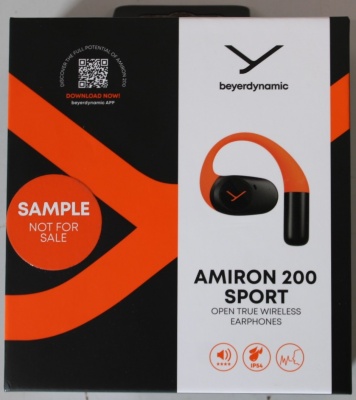 SALE OUT. Beyerdynamic AMIRON 200 Open TWS earphones with charging case and USB cable, Sport Sample DEMO | Beyerdynamic DEMO | Warranty 24 month(s)