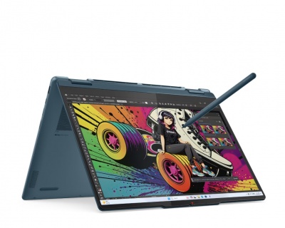 Lenovo- Yoga 7 2-in-1 14AKP10 AMD | Tidal Teal | 14 " | OLED | Touchscreen | WUXGA | 1920 x 1200 pixels | Glossy | AMD Ryzen AI 5 | 340 | 16 GB | Soldered LPDDR5 | Solid-state drive capacity 512 GB | AMD Radeon 840M Graphics | Windows 11 Home | 802.11be |