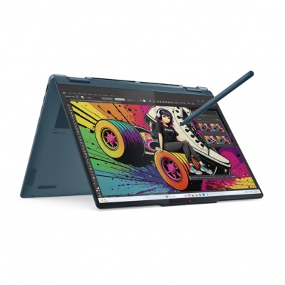 Lenovo- Yoga 7 2-in-1 14AKP10 AMD | Tidal Teal | 14 " | OLED | WUXGA | 1920 x 1200 pixels | AMD Ryzen AI 7 | 350 | 16 GB | Soldered LPDDR5 | Solid-state drive capacity 512 GB | AMD Radeon 860M Graphics | Windows 11 Home | 802.11be | Bluetooth version 5.4 