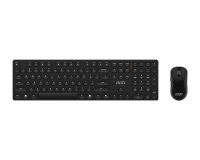 MSI | FORGE K210 | Keyboard and Mouse Set | Wireless | Mouse included | US | Scissor | Black