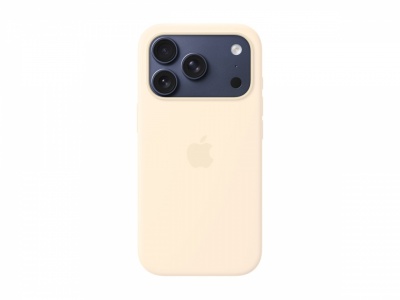 Apple iPhone 17 Pro Silicone Case with MagSafe – Vanilla | Apple