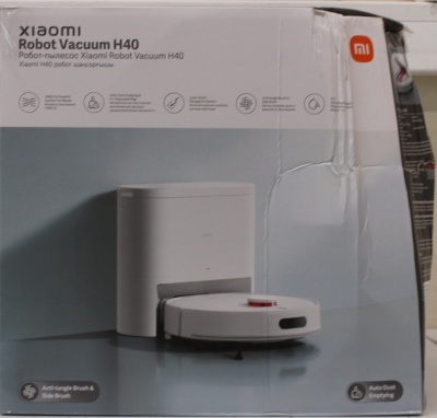 SALE OUT. Xiaomi Robot Vacuum H40 EU | Xiaomi Robot Vacuum H40 EU | Wet&Dry | Operating time (max) 180 min | 5200 mAh | Dust capacity 4 L | 10000 Pa | White | DAMAGED PACKAGING | 24 month(s)