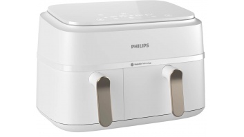 Philips Double basket Airfryer | NA353/10 3000 series | Power 2750 W | Capacity 9 L | Rapid Air Plus | White