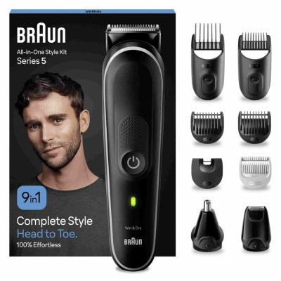 BRAUN Series 5 wet&amp;dry 9-in-1 daudzfunkcionāls trimmeris