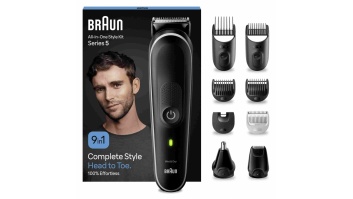 BRAUN Series 5 wet&amp;dry 9-in-1 daudzfunkcionāls trimmeris