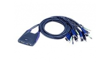 Aten 4-Port USB VGA/Audio Cable KVM Switch | Aten | 4-Port USB VGA/Audio Cable KVM Switch (0.9m, 1.2m)