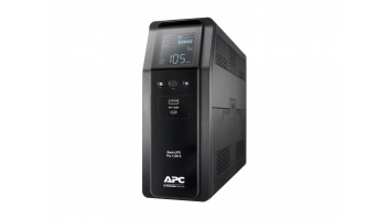 Schneider Electric APC Back-UPS Pro, tower, 230V, 8x IEC C13 outlets, sine wave, AVR, USB Type A+C ports, LCD, user-replaceable battery | BR1200SI | 1200 VA | 720 W