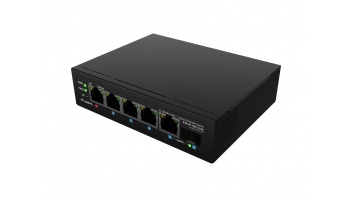 Lanberg | Switch PoE 1xBT 3xAT SFP/ETH Din Unmanagment Fast Ethernet | ILFE-4P-1GE-1S-90