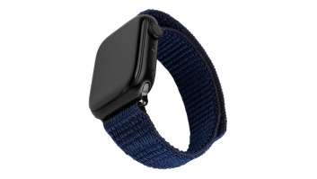 Fixed | Sporty Strap for Apple Watch 42/44/45mm | 160-210 mm | Dark blue | Nylon