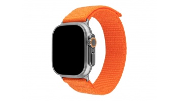Fixed | Sporty Strap for Apple Watch Ultra 49mm | 160-210 mm | Watch strap | Orange | Nylon