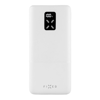 Fixed Power bank Zen 20 with LCD display and PD 20W output | FIXZEN-20-WH | 20000 mAh | White