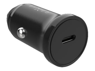 Fixed USB-C Car Charger 20W+ USB-C/USB-C Cable | FIXCC20N-CC-BK