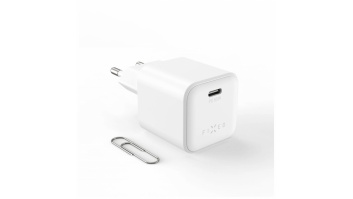 Fixed Mini GaN power adapter with USB-C output and PD support, 65W
