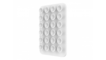 Fixed MagSafe holder with suction cups | Cup holder | Liquid silicone | White