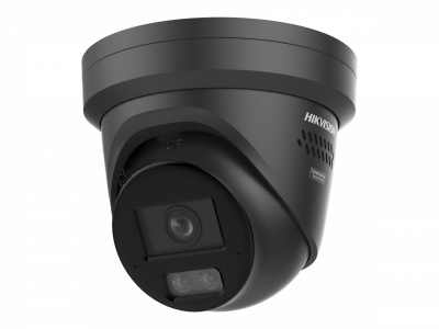 Hikvision DS-2CD2387G3-LIS2UY/SL(2.8mm)/BLACK 8MP ColorVu Smart Hybrid Light Turret IP Camera,2.8mm,Dual Mic,Speaker,PoE,IP67,Black | Hikvision