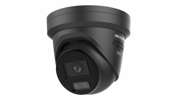 Hikvision DS-2CD2387G3-LIS2UY/SL(2.8mm)/BLACK 8MP ColorVu Smart Hybrid Light Turret IP Camera,2.8mm,Dual Mic,Speaker,PoE,IP67,Black | Hikvision