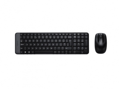 Logitech | Combo Wireless Keyboard and Mouse | MK220 | Keyboard and Mouse | Wireless | Mouse included | US | N/A | Black