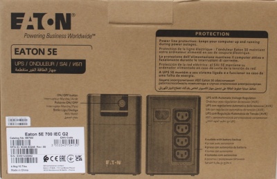 SALE OUT. Eaton UPS 5E Gen2 700I IEC | SALE OUT. | Eaton | UPS | 5E Gen2 700I IEC | 700 VA | 360 W | DAMAGED PACKAGING
