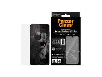 PanzerGlass Ceramic Screen Protector Samsung New Galaxy S26 Ultra | Ultra-Wide Fit w. EasyAligner | PanzerGlass