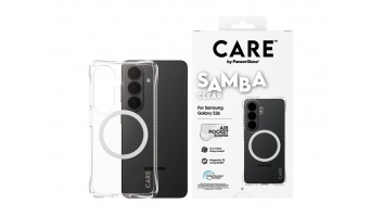 CARE by PanzerGlass Samba Case Transparent w. White Qi Samsung New Galaxy S26 | PanzerGlass