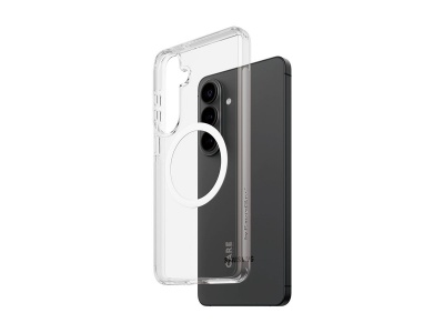 CARE by PanzerGlass Urban Explorer Case Transparent w. White Qi Samsung New Galaxy S26 Plus | PanzerGlass