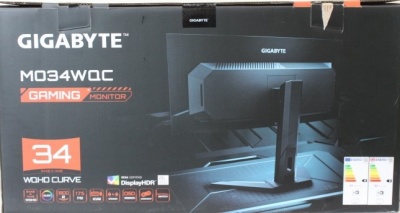 SALE OUT. GIGABYTE MONITOR 34" MO34WQC EK | SALE OUT. SALE OUT. MO34WQC EK1 | 34 " | OLED | WQHD | 175 Hz | 0.03 ms | 3440 x 1440 pixels | 250 cd/m² | HDMI ports quantity 2 | Warranty 36 month(s) | DAMAGED PACKAGING, DEMO