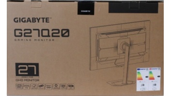 SALE OUT. GIGABYTE GAMING MONITOR 27" G27Q20 | SALE OUT. Gigabyte G27Q20 EK | 27 " | SS IPS | QHD | 200 Hz | 0.5 ms | 2560 x 1440 pixels | 350 cd/m² | HDMI ports quantity 2 | Warranty 36 month(s) | DAMAGED AND MISSING INNER PACKAGING, DEMO