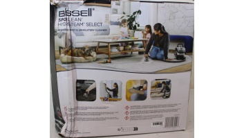 SALE OUT. Bissell SpotClean HydroSteam Select | Bissell Portable Carpet and Upholstery Cleaner | SpotClean HydroSteam Select | Corded operating | Washing function | 1000 W | Black | 23 month(s) | DAMAGED PACKAGING