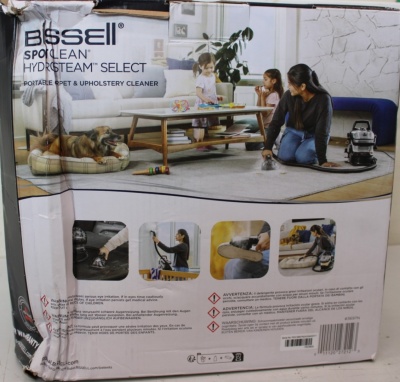 SALE OUT. Bissell SpotClean HydroSteam Select | Bissell Portable Carpet and Upholstery Cleaner | SpotClean HydroSteam Select | Corded operating | Washing function | 1000 W | Black | 23 month(s) | DAMAGED PACKAGING