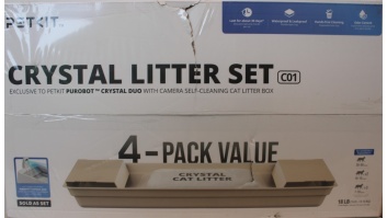 SALE OUT. | PETKIT Crystal Litter for Purobot Crystal Duo, 4 bags | DAMAGED PACKAGING
