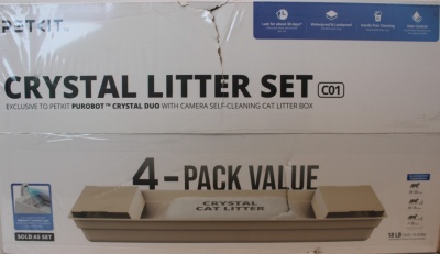 SALE OUT. | PETKIT Crystal Litter for Purobot Crystal Duo, 4 bags | DAMAGED PACKAGING