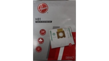 SALE OUT. | Hoover Pure Epa microfiber Vacuum cleaner bags | H81, | White | DAMAGED PACKAGING