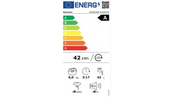 Electrolux veļas mazg.mašīna(front.ielāde), 6kg, balta