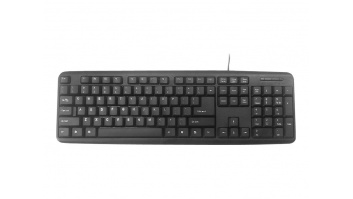 Gembird | KB-U-103-RU | Standard | Wired | EN/RU | Black
