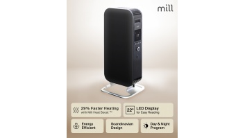 Mill | Heater | AB-H1000DN | Oil Filled Radiator | 1000 W | Number of power levels 3 | Suitable for rooms up to 12-16 m² | Black