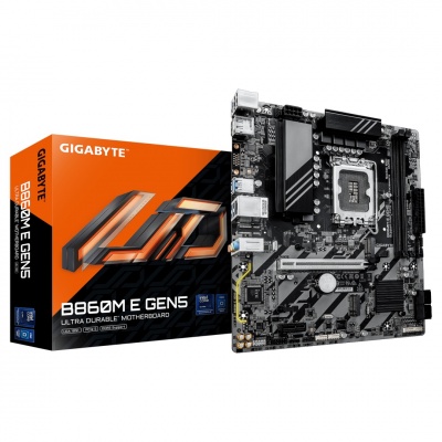 Gigabyte B860M E GEN5 | Processor family Intel | Processor socket LGA1851 | DDR5 | Number of SATA connectors 4 | Supported hard disk drive interfaces SATA, M.2