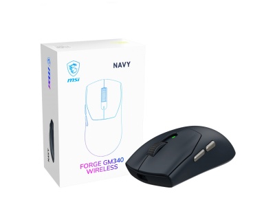 MSI Gaming Mouse | FORGE GM340 WIRELESS | Wireless | 2.4 GHz, Bluetooth, USB | Navy