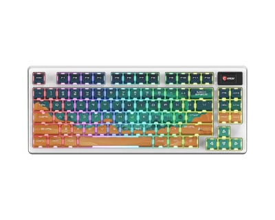MSI FORGE GK600 TKL WIRELESS MARS | Gaming Keyboard | Wireless | US | Bluetooth | Wireless connection | Mechanical Linear