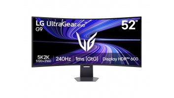LG UltraGear evo G9 52G930B-B | 52 " | VA | WUHD | 21:9 | 240 Hz | 1 ms | 5120 x 2160 pixels | 400 cd/m² | Black