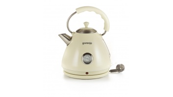 Gorenje | Kettle | K17CLI | Standard | 2200 W | 1.7 L | Plastic/Metal | 360° rotational base | Cream